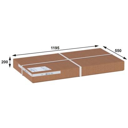 Стол журнальный Гурон 2 (44х115х50) в стиле техно, вишня