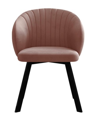 Стул DikLine 258 поворотный, Z34 пудра, ножки черные