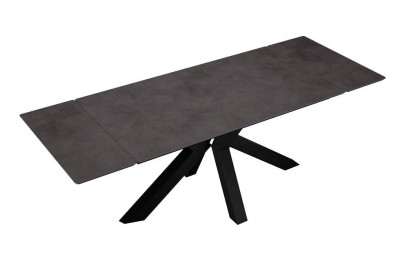 Стол DikLine SFE160 Керамика мрамор Бронза/подстолье черное/опоры черные (2 уп.)