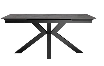 Стол DikLine SFE160 Керамика мрамор Бронза/подстолье черное/опоры черные (2 уп.)