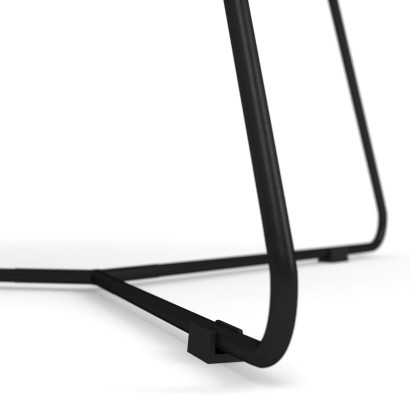 Стол журнальный Лючия 7101 (37х69,5х68,5) в стиле лофт, мокрый асфальт, черный