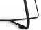 Стол журнальный Лючия 7101 (37х69,5х68,5) в стиле лофт, белый мрамор, черный
