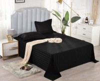 Простынь страйп-сатин PRST-54, 200x220 черный арт. PRST-54