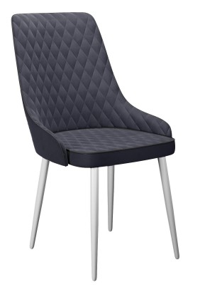 Стул DikLine 305 B28 ANTRACITE, ножки белые