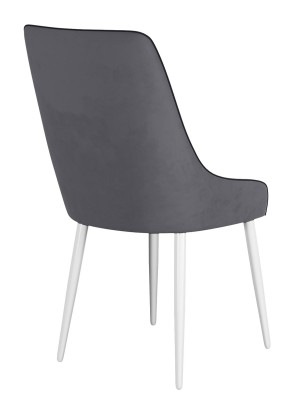 Стул DikLine 305 B28 ANTRACITE, ножки белые