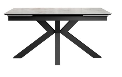 Стол DikLine SFE160 Керамика Italian Grey (глянец серый)/подстолье черное/опоры черные (2 уп.)