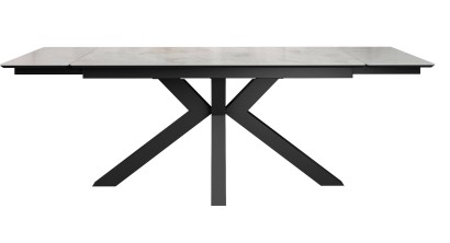 Стол DikLine SFE160 Керамика Italian Grey (глянец серый)/подстолье черное/опоры черные (2 уп.)