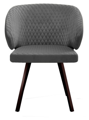 Стул DikLine 265 поворотный,  Z28 серый, ножки черные