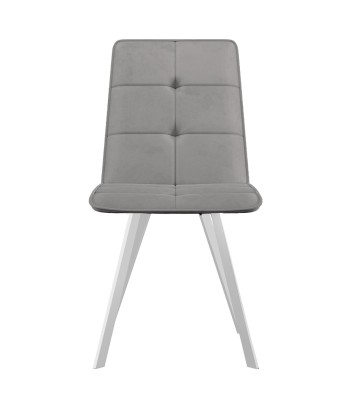 Стул DikLine 280 B22 GREY, ножки белые