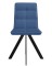 Стул DikLine 230 поворотный B8 BLUE, ножки черные