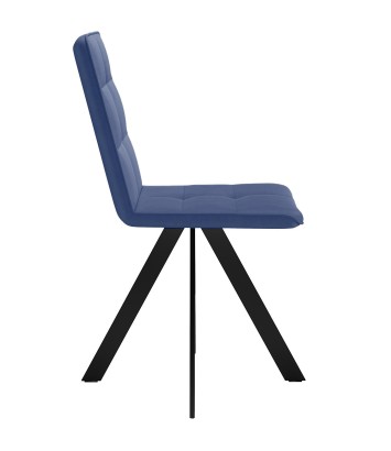 Стул DikLine 230 поворотный B8 BLUE, ножки черные