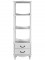 Этажерка Джульетта 3 уровня, Л (161,6х49,8х40,4) в классическом стиле, молочный дуб