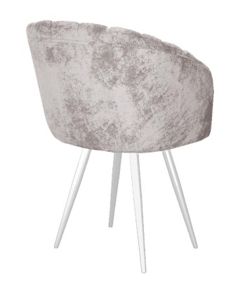 Стул DikLine 442 поворотный, M02 бежевый, ножки белые