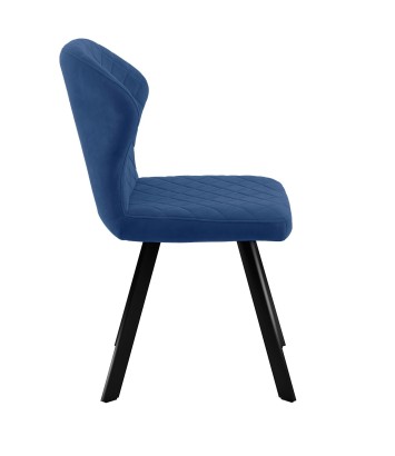 Стул DikLine 339 поворотный B8 BLUE, ножки черные