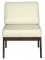 Кресло Массив мягкое экокожа (85х60х75) в классическом стиле, крем, орех