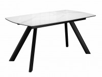 Стол DikLine KL160 керамика белый мрамор С39 глянец/опоры черные) (2 уп) Стол DikLine KL160 керамика белый мрамор С39 глянец/опоры черные) (2 уп)
