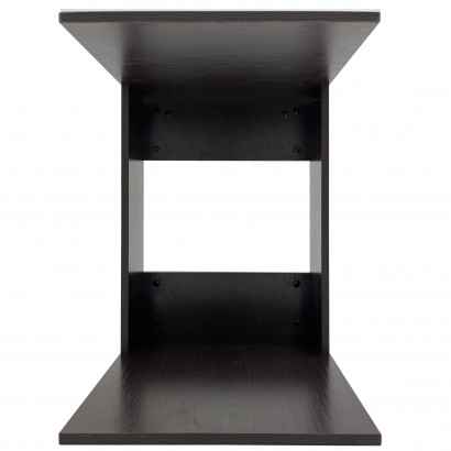 Стол журнальный BeautyStyle 3 (61,5х45х45) в стиле техно, венге, стекло белое