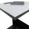 Стол журнальный BeautyStyle 3 (61,5х45х45) в стиле техно, венге, стекло белое