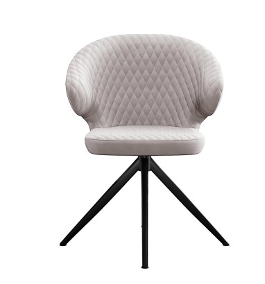 Стул DikLine 356 поворотный E52 бежевый, ножки черные