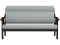 Диван Вега 10 (95х161х90) в классическом стиле, серый, венге