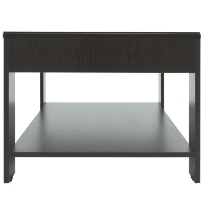 Стол журнальный BeautyStyle 26 стекло черное (46,5х110х60) в стиле техно, венге