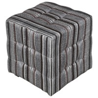 Банкетка BeautyStyle 6, модель 400 ткань (40х40х40) в скандинавском стиле, полоса коричневый Банкетка BeautyStyle 6, модель 400 ткань (40х40х40) в скандинавском стиле, полоса коричневый