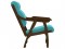 Кресло Вега 10 ткань (95х63х90) в классическом стиле, орех