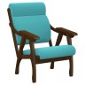 Кресло Вега 10 ткань (95х63х90) в классическом стиле, орех