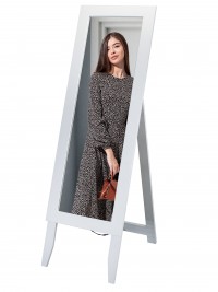 Зеркало напольное BeautyStyle 2 (137х42х39) в классическом стиле, белый Зеркало напольное BeautyStyle 2 (137х42х39) в классическом стиле, белый