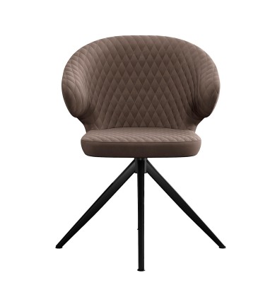 Стул DikLine 356 поворотный E09 капучино, ножки черные