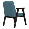 Кресло Ретро (87х68х68) в классическом стиле, голубой, венге