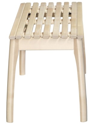 Скамья для прихожей массив, каркас (47х100х38,5) в классическом стиле, лак прозрачный