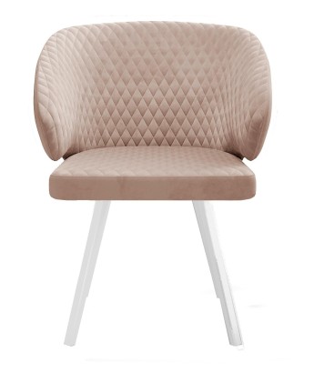 Стул DikLine 265 поворотный, Z128 бежевый, ножки белые