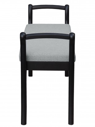 Скамья для прихожей с подлокотниками (68х108х40) в классическом стиле, серый,венге