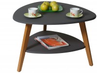 Стол журнальный Бруклин (50х78х77) в скандинавском стиле, графит, дуб светлый Стол журнальный Бруклин (50х78х77) в скандинавском стиле, графит, дуб светлый