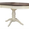 Стол обеденный Моро 04 раздвижной (76,5х100х100) в классическом стиле, орех, слоновая кость