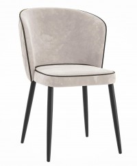 Стул DikLine 347 E52 бежевый, ножки черные