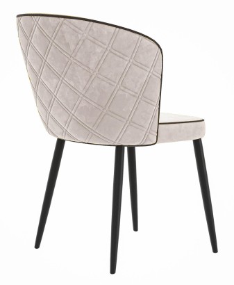 Стул DikLine 347 E52 бежевый, ножки черные