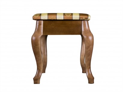 Банкетка Ретро с ящиком (43х55х33) в классическом стиле, средне-коричневый