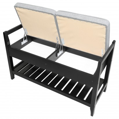 Скамья для прихожей Н с ящиком (60х118х41) в классическом стиле, венге