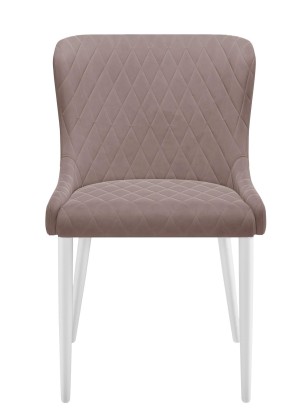 Стул DikLine 304 B5 LATTE, ножки белые