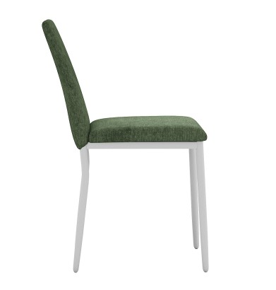 Стул DikLine 270 SB1 зеленый, ножки белые