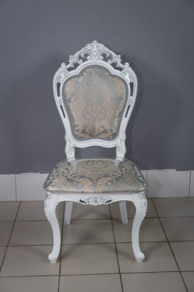 Стул кухонный Шейх серебро жаккард