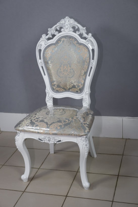 Стул кухонный Шейх серебро жаккард