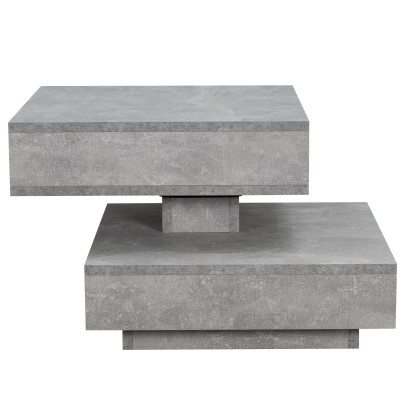 Стол журнальный Andy, (40,5х55х55) в стиле лофт, бетон