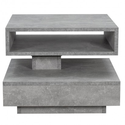 Стол журнальный Andy, (40,5х55х55) в стиле лофт, бетон