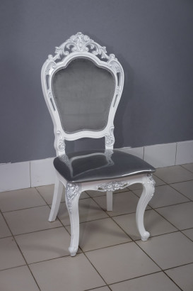 Стул кухонный Шейх серебро велюр