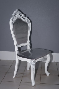 Стул кухонный Шейх серебро велюр