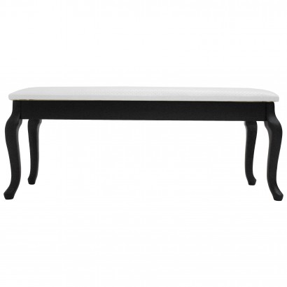 Банкетка Вивальди с ящиком (43х105х32) в классическом стиле, венге, белый