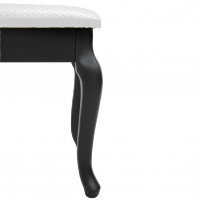 Банкетка Вивальди с ящиком (43х105х32) в классическом стиле, венге, белый